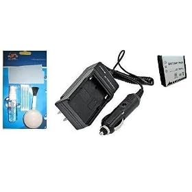 Superior Quality Replacement Battery PLUS Mini Battery Travel Charger for Specific... by amsahr