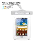 DandyCase White/Grey Waterproof Case for Apple iPhone 4, 4S - Also Works with iPod Touch 3, 4, iPhone 3G, 3GS, & Other Smartphones - IPX8 Certified to 100 Feet [Retail Packaging by DandyCase]