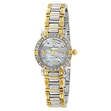 AK Anne Klein Women's 109091MPTT Diamond and Swarovski Crystal Accented Two-Tone Round Dress Watch