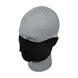 Zan Headgear Fleece Face Mask Black One Size Fits All OSFA WFMF114H