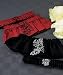 Silhouettes in Bloom Garter Set - Cabernet Red