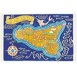 Handmade Island of Sicily Tile From Italy