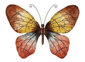 Big Rainforest Butterfly Metal Wall Art Decor Sculpture 28
