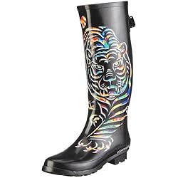 Giesswein Winterfeld 551040040, Damen, Gummistiefel, Schwarz  (schwarz 022), EU 38