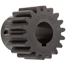 Martin Spur Gear, 20° Pressure Angle, High Carbon Steel, Inch, 20 Pitch