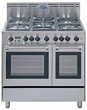Delonghi DEFSGG36DSS 36 Pro-Style Gas Range with 5 Sealed Burners, 2.4 cu. ft. Primary Oven Capacity, Convection Cooking System and Storage Compartment: Stainless Steel