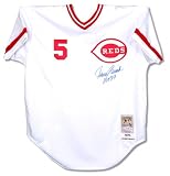 Johnny Bench Cincinnati Reds Autographed White Jersey with HOF 89 Inscription