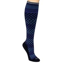 Sockwell Womens Chevron Circulator Compression Socks (Navy, S/M)
