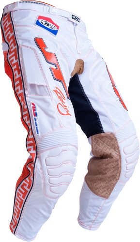 JT Racing USA Classick MX Pants (White/Orange, Size 38) On Sale