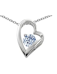 Original Star K (tm) 7mm Round Heart Shape Pendant