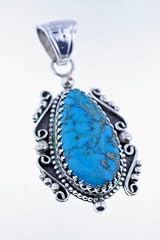 Les Baker Pendant with Cananea Turquoise