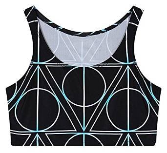 Women's Multi Digital Printed Sexy Bodycon Sleeveless Cropped Tank Top