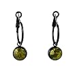 Earrings - E361 - Swarovski (tm) Crystal Drops (10mm / 3/8") ~ Olivine (Olive Green)
