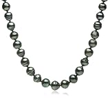 14k Gold 8mm Baroque Tahitian Pearl Necklace, 18
