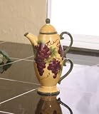 Tuscany Grape wine Decor TEA POT & CUP For One / Me