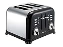 Morphy Richards 44334 4 SLICE ACCENTS BLACK TOASTER