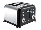 Morphy Richards 44334 4 SLICE ACCENTS BLACK TOASTER