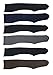 Harve Benard Women's Queen Size Knee High Trouser Socks (6 Pair) (Black, Brown, Navy, Gray)