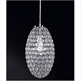 23cm Pendelleuchte “Brillo” in Chrom Farbe: Pink