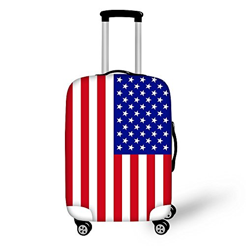 FOR U DESIGNS 18/20/22/24/26/28/30 Inch Personalized Flag Spandex Travel Luggager Cover