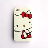 Hello Kitty red sit down Snap On Hard Case Cover for iphone 4 4G