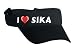 Embroidered Visor with I Love Sika