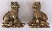 Brass Chi Lins Kei Loon Statue Figurine Set