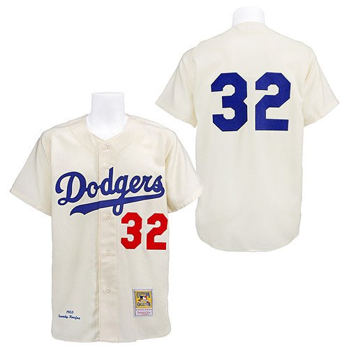 Brooklyn Dodgers Authentic 1955 Sandy Koufax Home Jersey By Mitchell & Ness 44