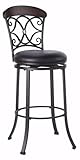 Hillsdale Trevelian 26-Inch Swivel Counter Stool Microfiber, Dark Coffee wi ....