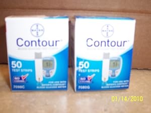 Bayer's 100 Count CONTOUR Blood Glucose Test Strips