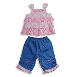 Picture Me - Toddler Girls Sleeveless Jean Capri... by Picture Me
