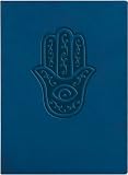 Blue Embossed "Watchful Eye" Leather Writing Journal