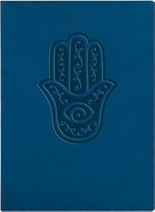 Blue Embossed "Watchful Eye" Leather Writing Journal