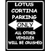 1993 EXTRA LARGE LOTUS CORTINA STYLE METAL ADVERTISING WALL SIGN RETRO ART