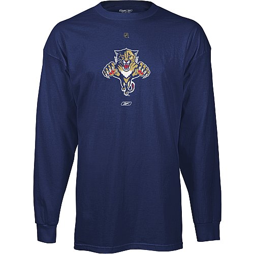 Reebok Florida Panthers Primary Logo Long Sleeve T-Shirt Small