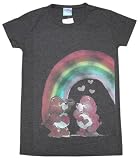 ケアベア Tシャツ レインボー チャコールグレー