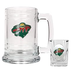 Minnesota Wild NHL Boilermaker Set - Primary Logo by Great American Products