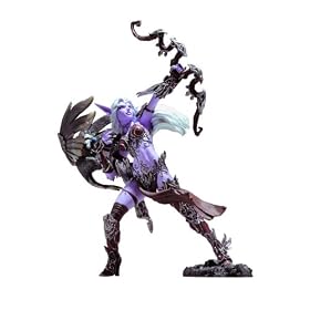 World of Warcraft Night Elf Hunter Alathena Moonbreeze + Sorna Action Figure