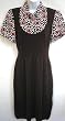 Tory Burch Aztec Print Silk Dickie Sweater Dress