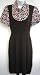 Tory Burch Aztec Print Silk Dickie Sweater Dress