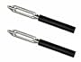 Rada Cutlery Deluxe Vegetable Peeler, Black Handle (Pack of 2 - W241/2)