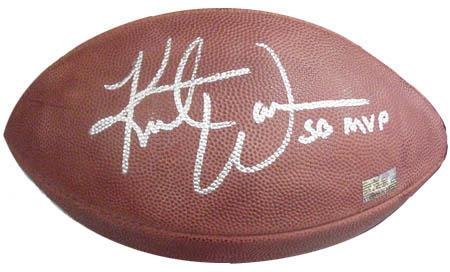 Autographed Kurt Warner Football - Autographed Footballs