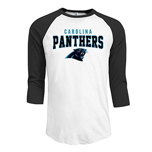 Carolina Panthers Charcoal Red Zone 3/4 Sleeve Raglan T-Shirt