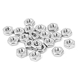 uxcell 六角ナット ステンレス鋼 ハードウェア 2.3mm高さ 六角ナット20個入り