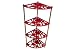 from Apollo Apollo Cast Iron 4-Tier Panstand Corner, Red Model 9287