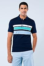 Short Sleeve Triple Stripe Chest Stripe Pique Polo
