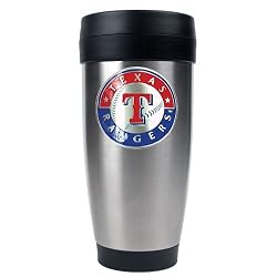 Texas Rangers MLB Stainless Steel Travel Tumbler -Primary Logo by Great American Products