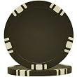 100 5 Spot Blank Poker Chips - Black