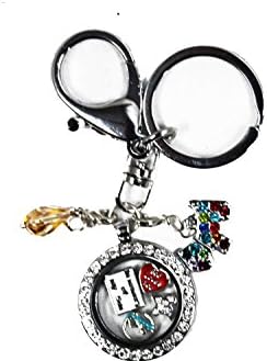HotBuyKing TM: A Stylish Key Chain With 5 Cute Floating Charms (DC--KC--007)