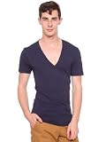 American Apparel Short Sleeve Deep V-Neck T-Shirt. 6456